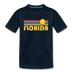 Florida Youth T-Shirt - Retro Sunrise Youth Florida Tee - deep navy