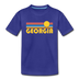 Georgia Youth T-Shirt - Retro Sunrise Youth Georgia Tee - royal blue