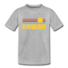 Hawaii Youth T-Shirt - Retro Sunrise Youth Hawaii Tee - heather gray