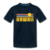 Hawaii Youth T-Shirt - Retro Sunrise Youth Hawaii Tee - deep navy