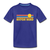 Hilton Head, South Carolina Youth T-Shirt - Retro Sunrise Youth Hilton Head Tee - royal blue