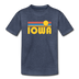 Iowa Youth T-Shirt - Retro Sunrise Youth Iowa Tee - heather blue