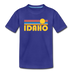 Idaho Youth T-Shirt - Retro Sunrise Youth Idaho Tee - royal blue