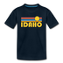 Idaho Youth T-Shirt - Retro Sunrise Youth Idaho Tee - deep navy