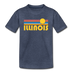 Illinois Youth T-Shirt - Retro Sunrise Youth Illinois Tee - heather blue