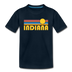 Indiana Youth T-Shirt - Retro Sunrise Youth Indiana Tee - deep navy