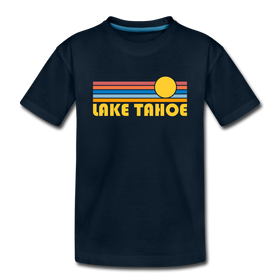 Lake Tahoe, California Youth T-Shirt - Retro Sunrise Youth Lake Tahoe Tee