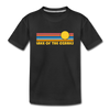 Lake of the Ozarks, Missouri Youth T-Shirt - Retro Sunrise Youth Lake of the Ozarks Tee - black