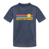 Lake of the Ozarks, Missouri Youth T-Shirt - Retro Sunrise Youth Lake of the Ozarks Tee - heather blue