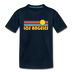 Los Angeles, California Youth T-Shirt - Retro Sunrise Youth Los Angeles Tee - deep navy