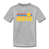Maine Youth T-Shirt - Retro Sunrise Youth Maine Tee - heather gray