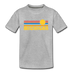 Michigan Youth T-Shirt - Retro Sunrise Youth Michigan Tee - heather gray