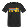 New York, New York Youth T-Shirt - Retro Sunrise Youth New York Tee