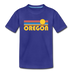 Oregon Youth T-Shirt - Retro Sunrise Youth Oregon Tee - royal blue