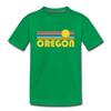 Oregon Youth T-Shirt - Retro Sunrise Youth Oregon Tee