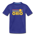 Ohio Youth T-Shirt - Retro Sunrise Youth Ohio Tee - royal blue