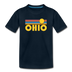 Ohio Youth T-Shirt - Retro Sunrise Youth Ohio Tee - deep navy
