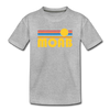 Moab, Utah Youth T-Shirt - Retro Sunrise Youth Moab Tee - heather gray