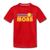 Moab, Utah Youth T-Shirt - Retro Sunrise Youth Moab Tee - red
