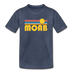 Moab, Utah Youth T-Shirt - Retro Sunrise Youth Moab Tee - heather blue