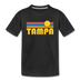 Tampa, Florida Youth T-Shirt - Retro Sunrise Youth Tampa Tee - black