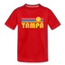 Tampa, Florida Youth T-Shirt - Retro Sunrise Youth Tampa Tee - red