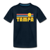 Tampa, Florida Youth T-Shirt - Retro Sunrise Youth Tampa Tee - deep navy