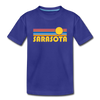Sarasota, Florida Youth T-Shirt - Retro Sunrise Youth Sarasota Tee - royal blue