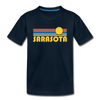 Sarasota, Florida Youth T-Shirt - Retro Sunrise Youth Sarasota Tee - deep navy