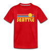Seattle, Washington Youth T-Shirt - Retro Sunrise Youth Seattle Tee