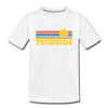 Telluride, Colorado Youth T-Shirt - Retro Sunrise Youth Telluride Tee