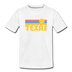 Texas Youth T-Shirt - Retro Sunrise Youth Texas Tee - white