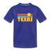 Texas Youth T-Shirt - Retro Sunrise Youth Texas Tee - royal blue