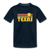 Texas Youth T-Shirt - Retro Sunrise Youth Texas Tee - deep navy