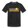 South Carolina Youth T-Shirt - Retro Sunrise Youth South Carolina Tee - black