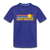 South Carolina Youth T-Shirt - Retro Sunrise Youth South Carolina Tee - royal blue