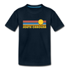 South Carolina Youth T-Shirt - Retro Sunrise Youth South Carolina Tee - deep navy