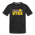 Utah Youth T-Shirt - Retro Sunrise Youth Utah Tee - black