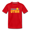 Utah Youth T-Shirt - Retro Sunrise Youth Utah Tee
