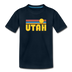 Utah Youth T-Shirt - Retro Sunrise Youth Utah Tee - deep navy