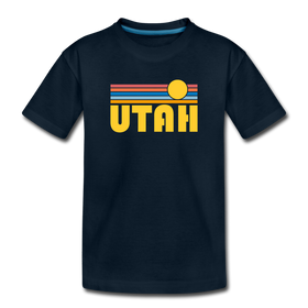 Utah Youth T-Shirt - Retro Sunrise Youth Utah Tee