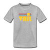 Vail, Colorado Youth T-Shirt - Retro Sunrise Youth Vail Tee - heather gray
