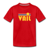 Vail, Colorado Youth T-Shirt - Retro Sunrise Youth Vail Tee - red