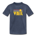 Vail, Colorado Youth T-Shirt - Retro Sunrise Youth Vail Tee - heather blue