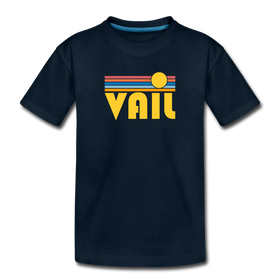 Vail, Colorado Youth T-Shirt - Retro Sunrise Youth Vail Tee