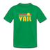 Vail, Colorado Youth T-Shirt - Retro Sunrise Youth Vail Tee - kelly green