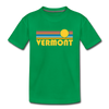 Vermont Youth T-Shirt - Retro Sunrise Youth Vermont Tee