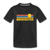 Washington Youth T-Shirt - Retro Sunrise Youth Washington Tee - black