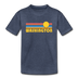 Washington Youth T-Shirt - Retro Sunrise Youth Washington Tee - heather blue