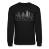 Charlotte, North Carolina Sweatshirt - Skyline Charlotte Crewneck Sweatshirt